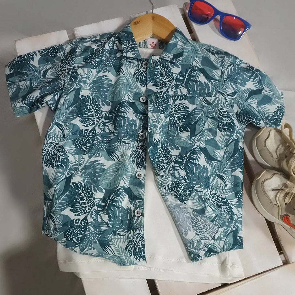 Boys 3-piece Suit - Teal Blue - Cute Kids