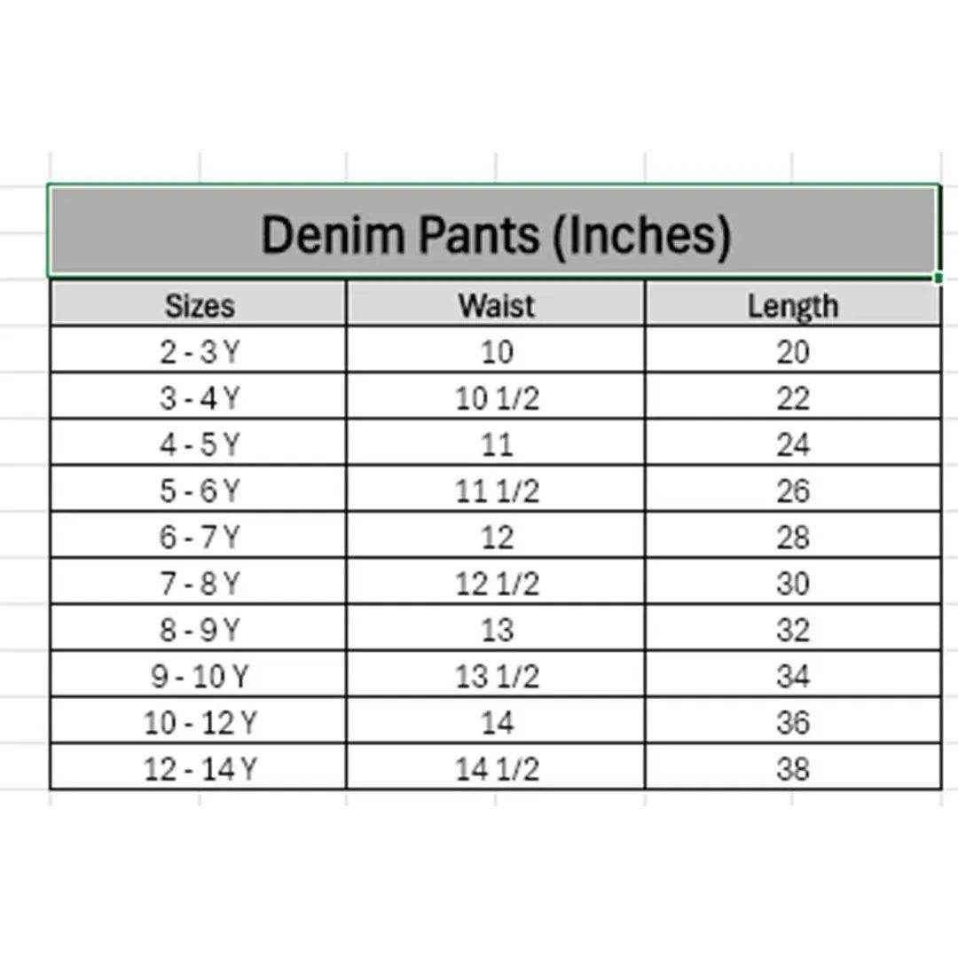 Boys Denim Pants - Light Wash - Cute Kids