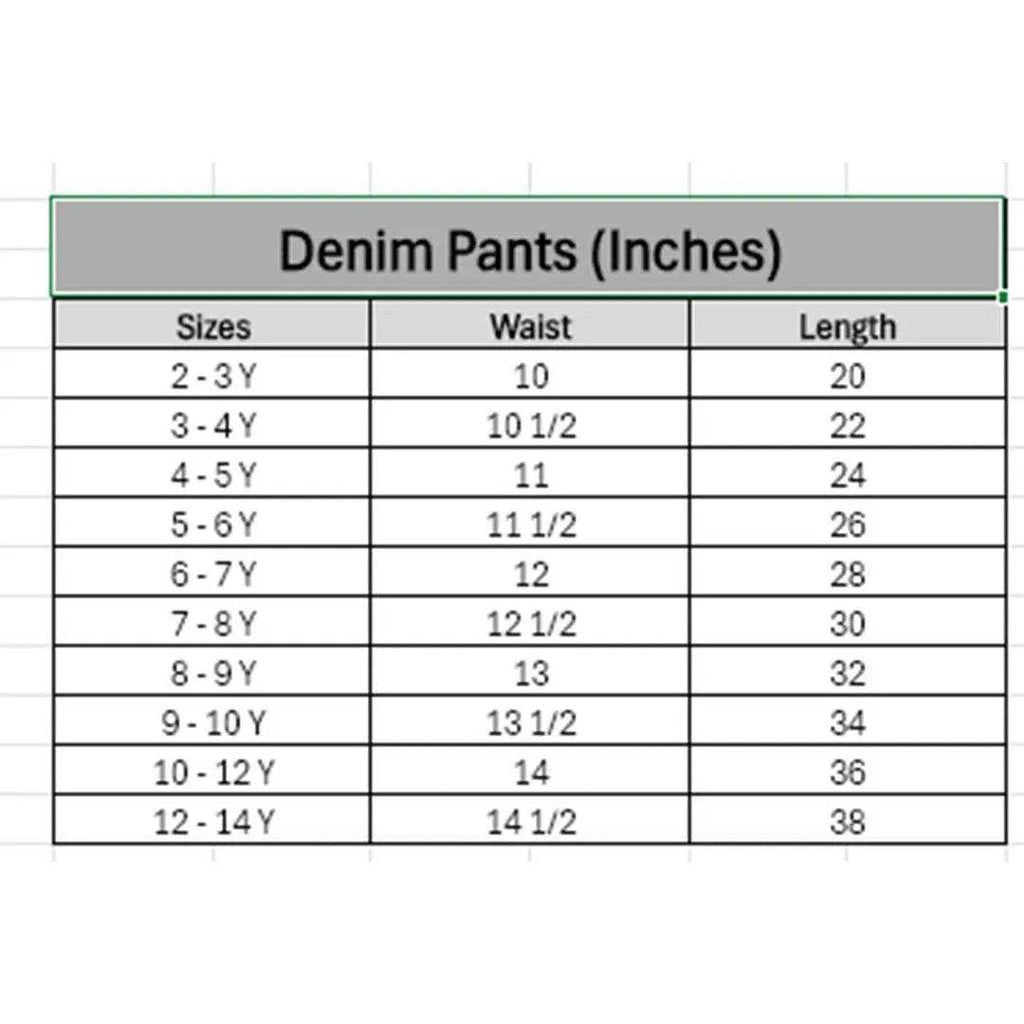 Boys Denim Pants - Mid Wash - Cute Kids