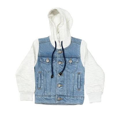 Denim Hooded Jacket - Light Shade