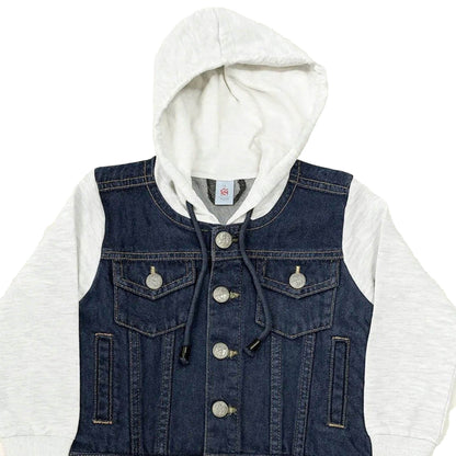 Denim Hooded Jacket - Dark Shade