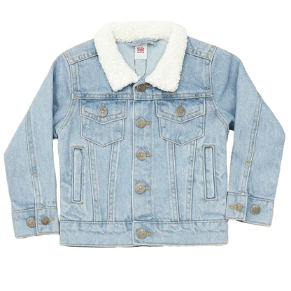 Denim Fur Jacket - Light Shade