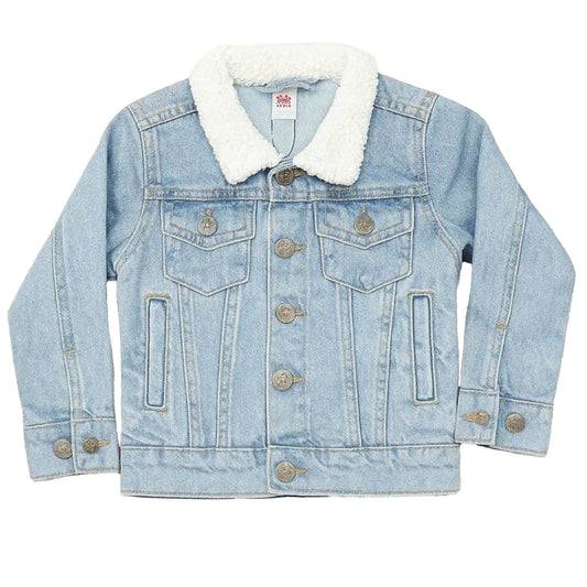 Denim Fur Jacket - Light Shade