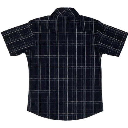Boys Checkered Shirt – Black