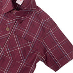 Boys Checkered Shirt – Maroon