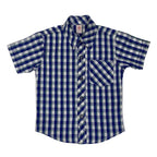 Boys Checkered Shirt - Blue
