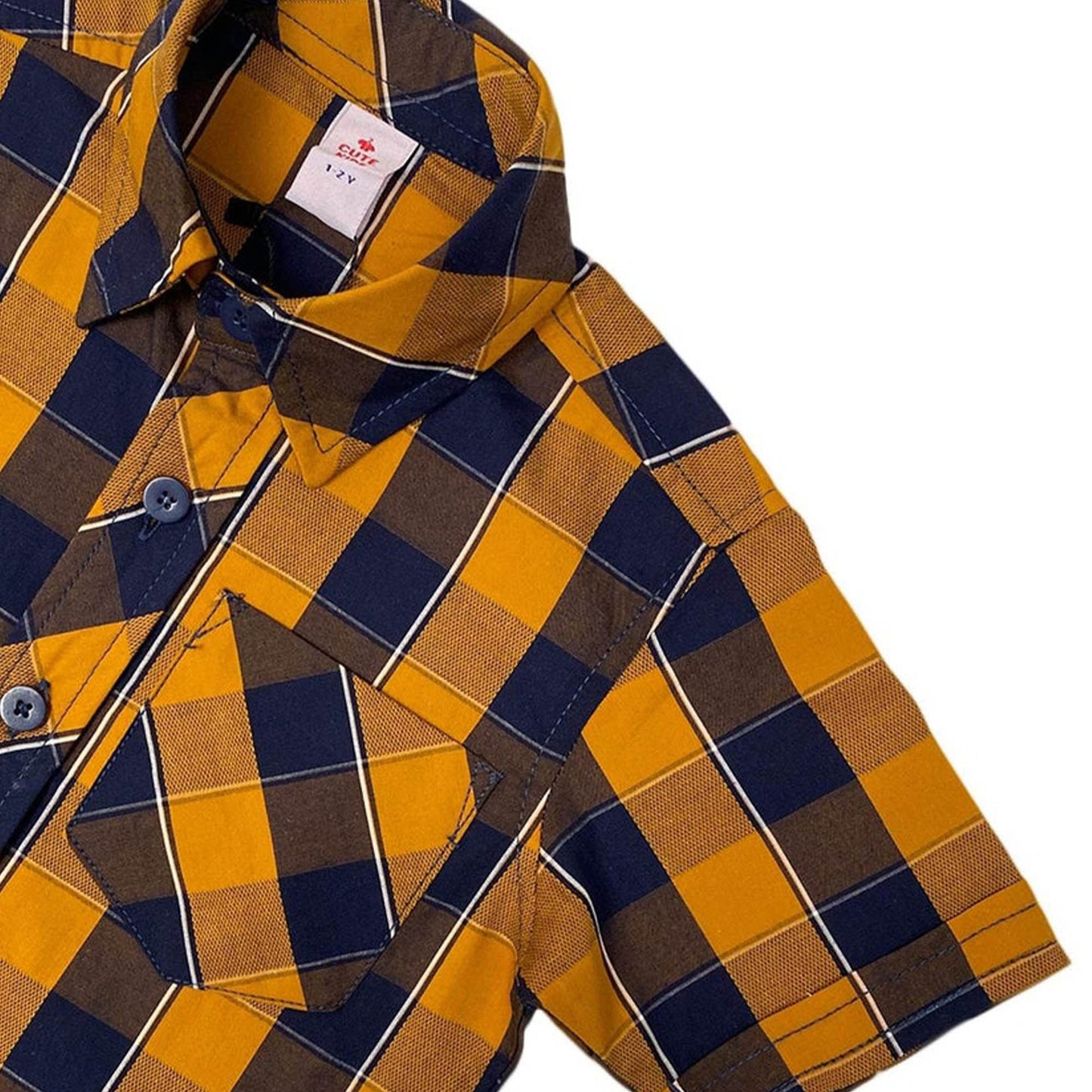 Mustard Checks Shirt – Bold & Bright!