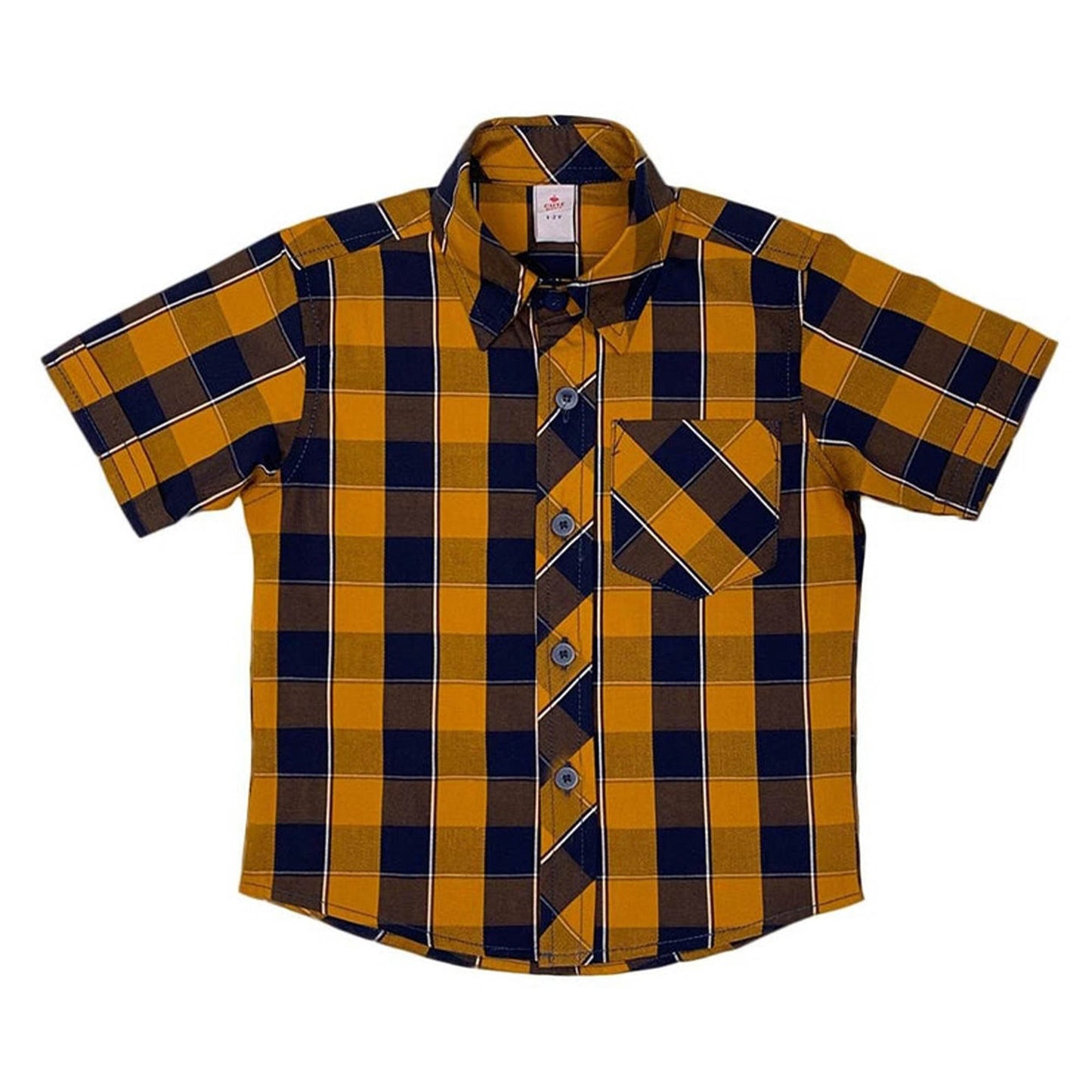Mustard Checks Shirt – Bold & Bright!