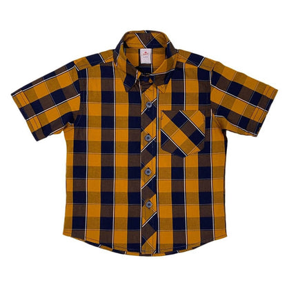 Mustard Checks Shirt – Bold & Bright!