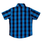Boys Checkered Shirt - Blue