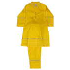 Girls Plain Co-ord Set - Yellow