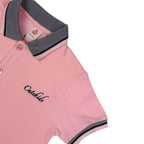 Logo Embroidered Polo - Pink