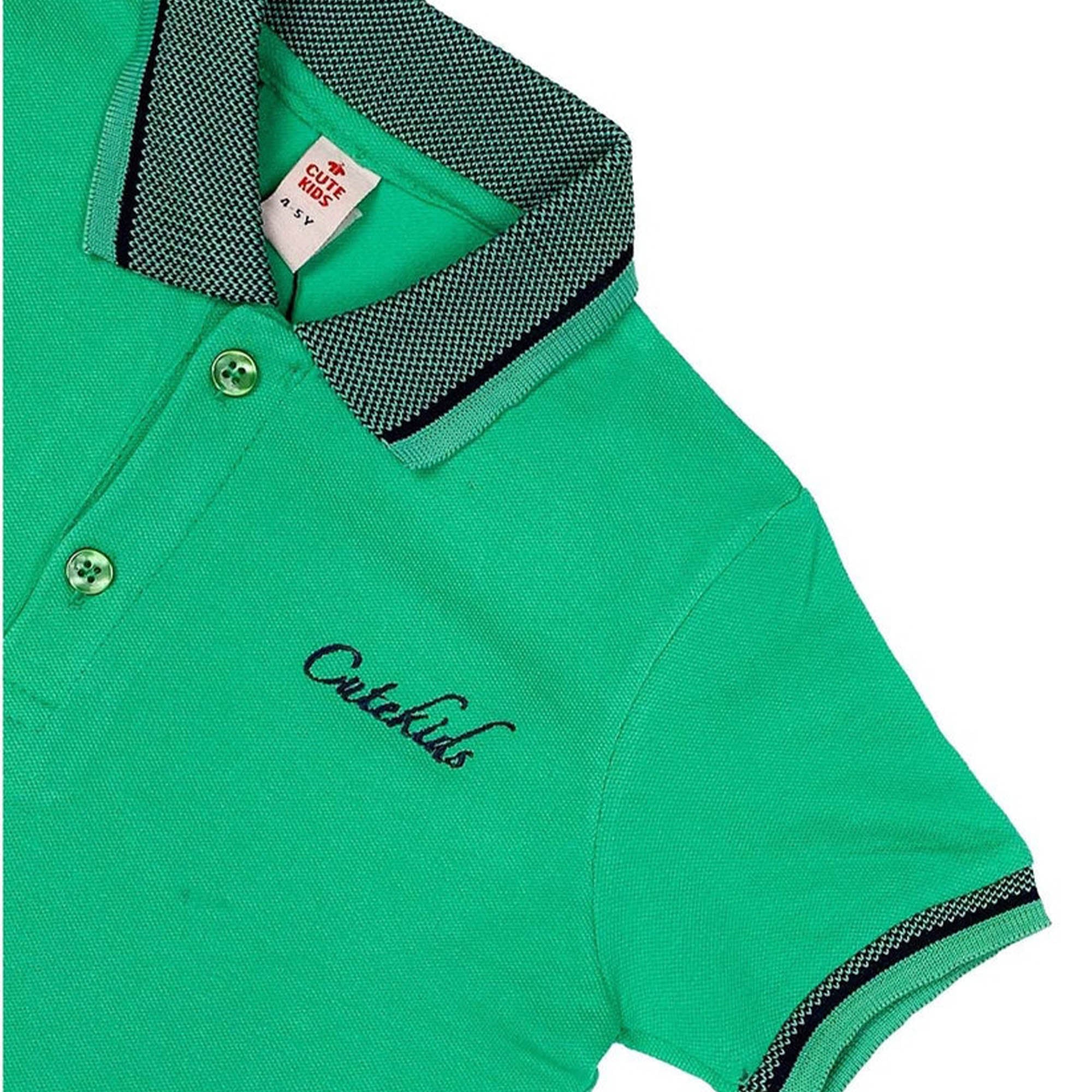 Logo Embroided Polo-Green