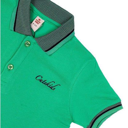 Logo Embroided Polo-Green