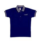 Logo Embroidered Polo - Navy