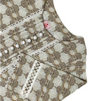 Girls Printed Co-ord Set - Beige