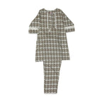 Girls Printed Co-ord Set - Beige