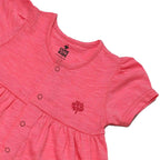 Newborn Embroidered Frock - Pink