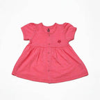 Newborn Embroidered Frock - Pink