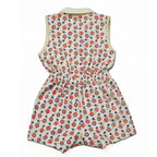 NewBorn Flower Printed Romper - Cream