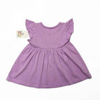 Newborn Printed Frock - Purple