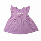Newborn Printed Frock - Purple