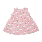 Newborn Printed Frock - Pink