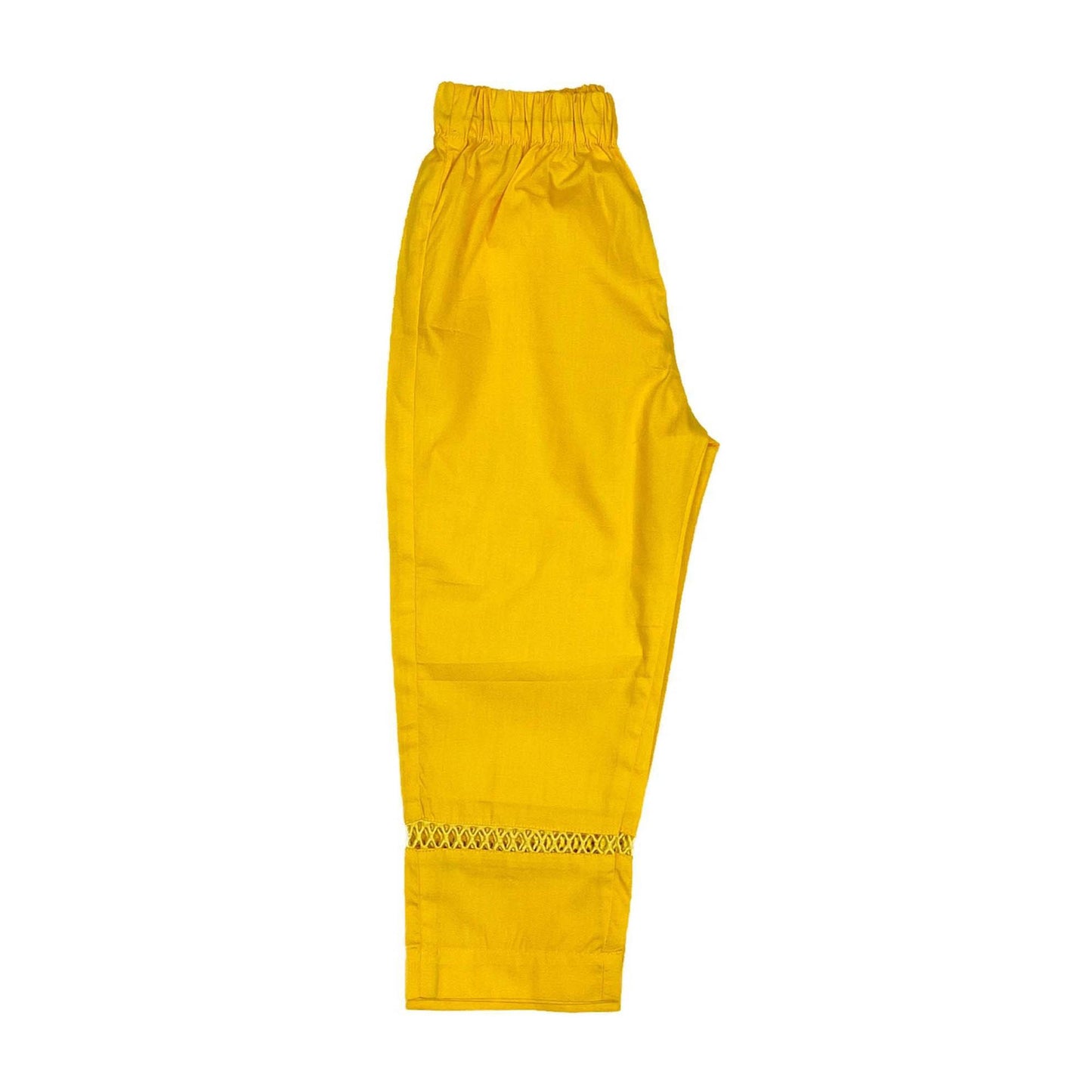 Girls Plain co-ord Set - Yellow