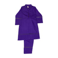 Girls Plain co-ord Set - Purple