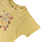 Girls Butterfly Printed  - Light Yellow