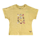Girls Butterfly Printed  - Light Yellow