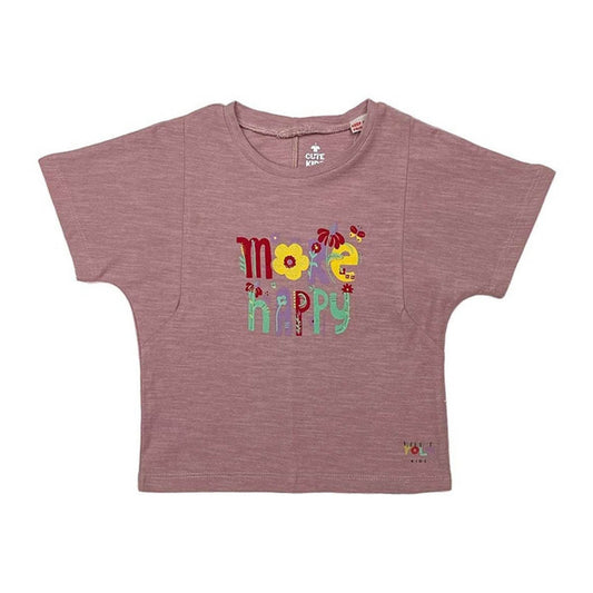 Girl T-Shirt More Happy - Copper Rose
