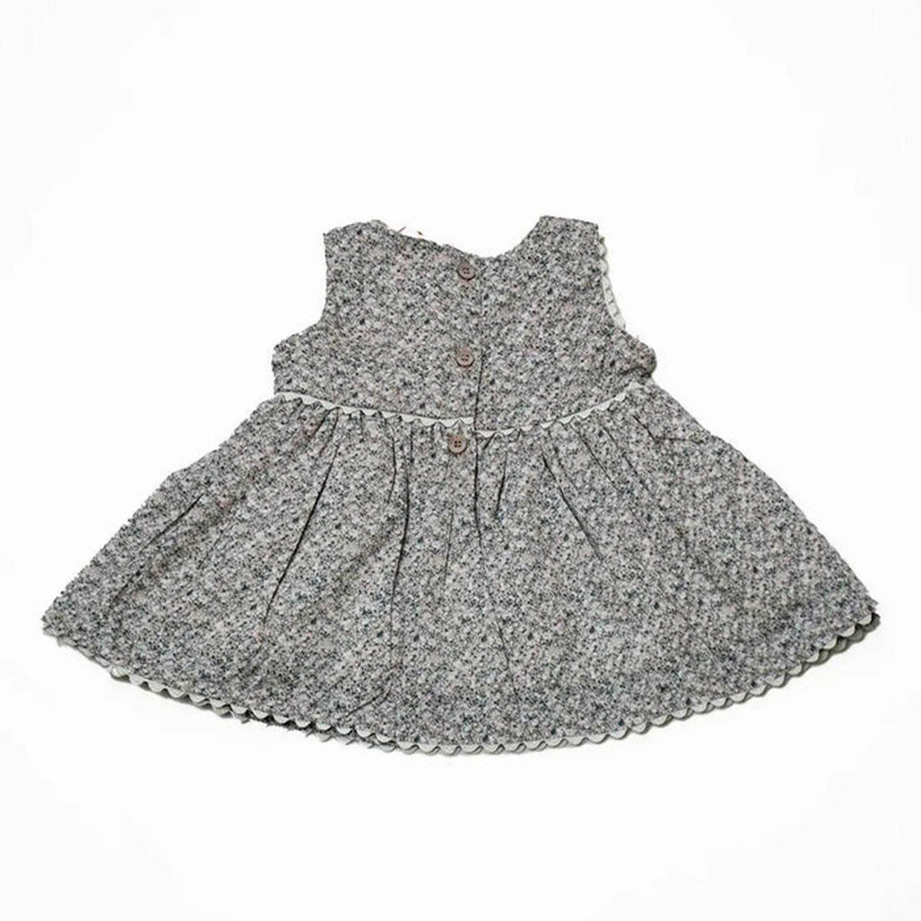 Newborn Bow Frock - Brown