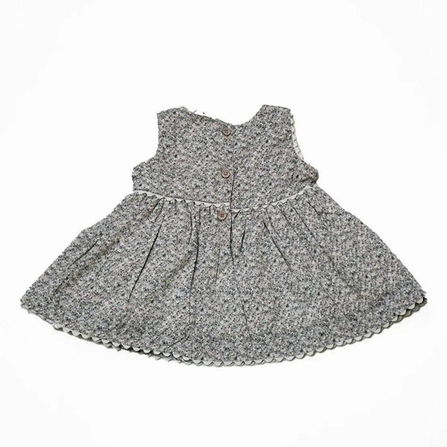 Newborn Bow Frock - Brown