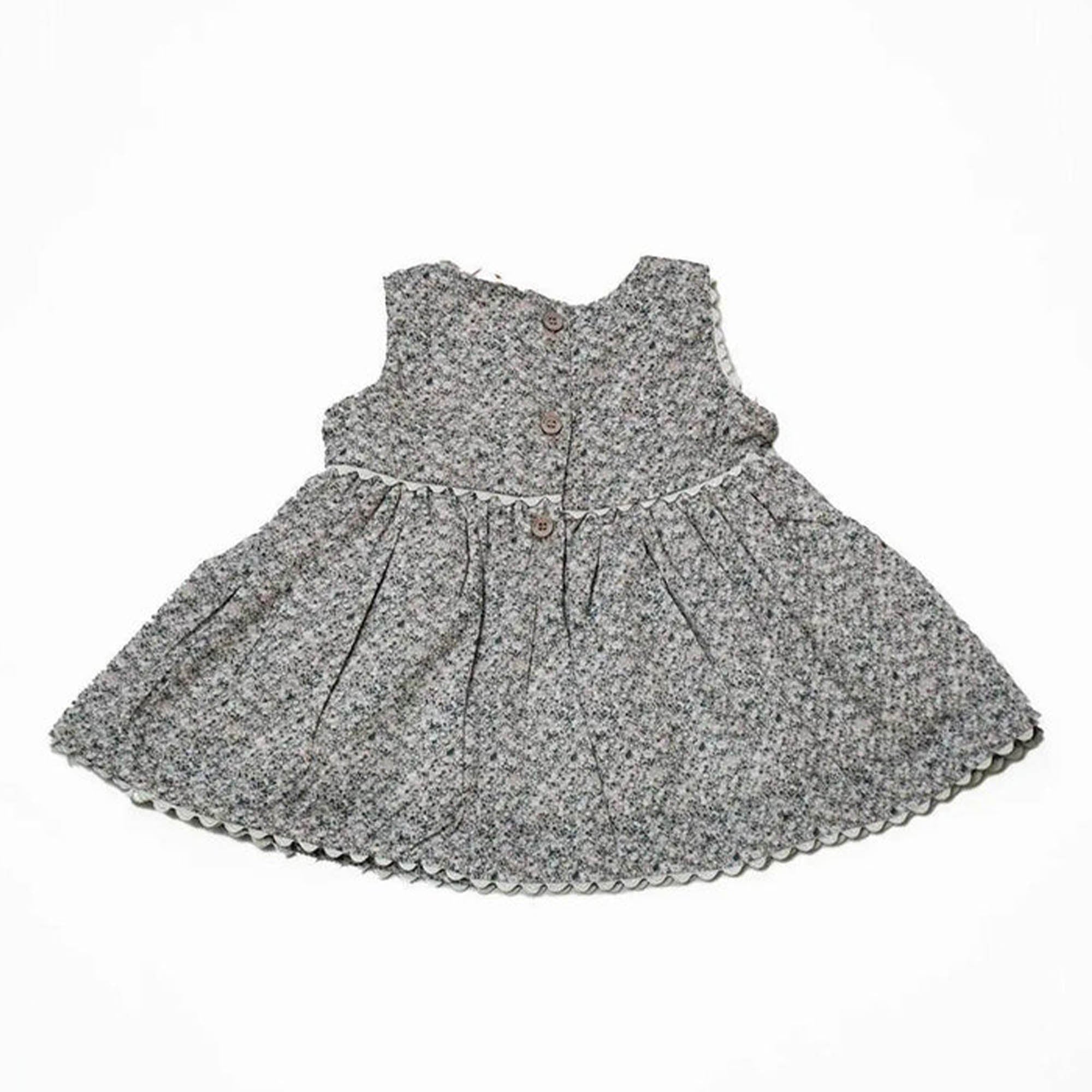 Newborn Bow Frock - Brown