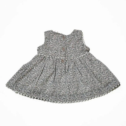 Newborn Bow Frock - Brown