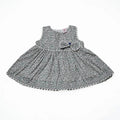 Newborn Bow Frock - Brown