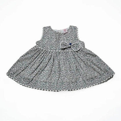 Newborn Bow Frock - Brown