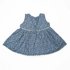 Newborn Bow Frock - Blue