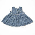 Newborn Bow Frock - Blue