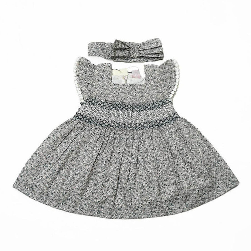 Newborn Frock With Hair Band