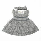 Newborn Frock With Hair Band - Floral