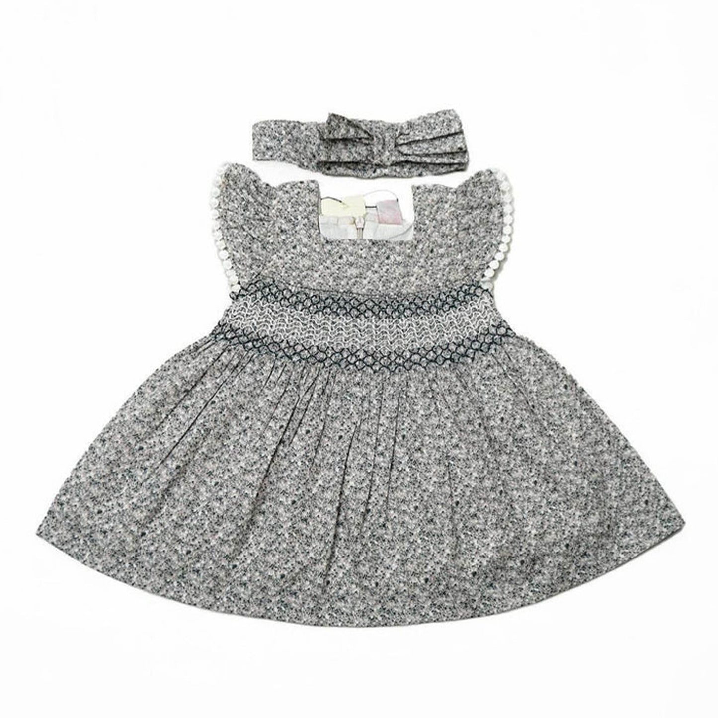 Newborn Frock With Hair Band