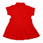 Newborn Polka Dots Frock - Orange