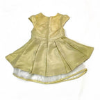Girls Fancy Frock - Light Golden