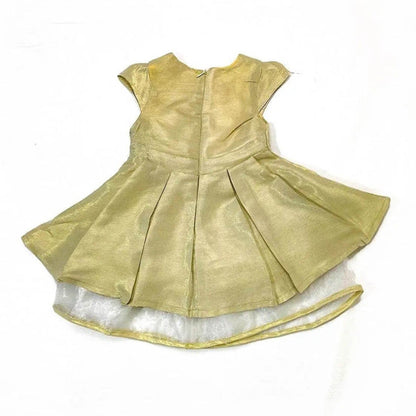 Girls Fancy Frock - Light Almond