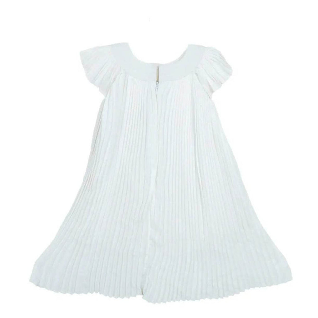 Newborn Bow Frock - White