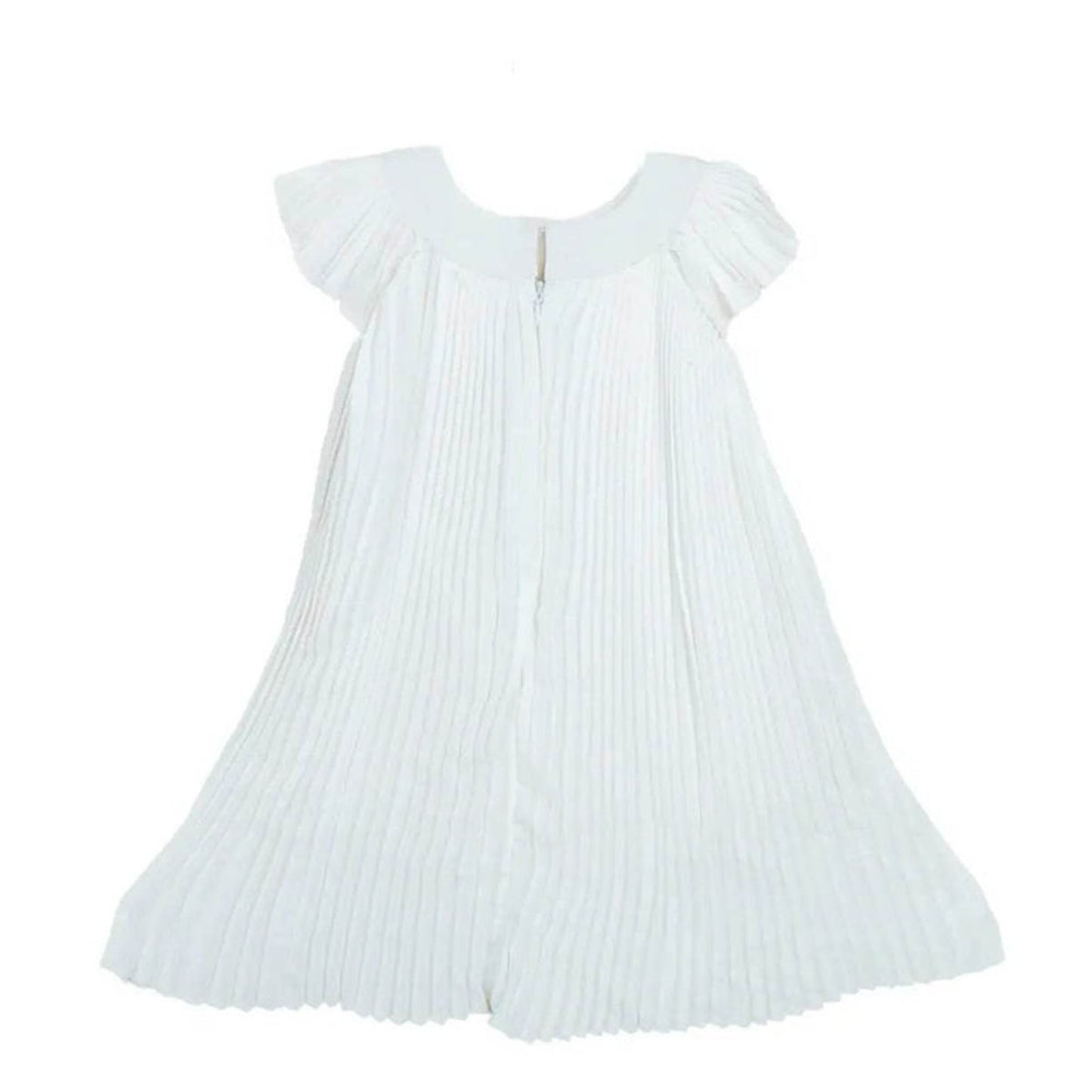 Newborn Bow Frock - White