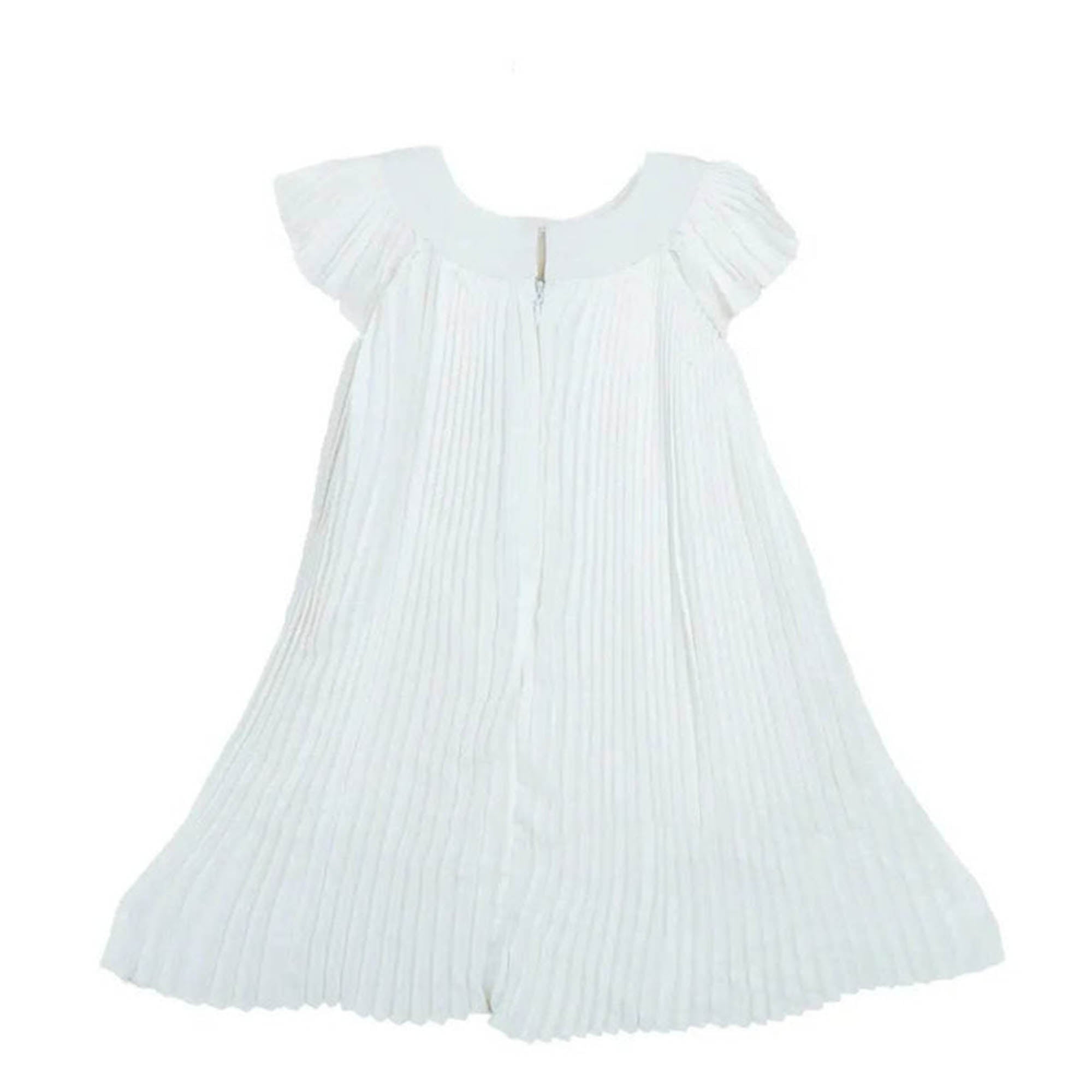 Newborn Bow Frock - White