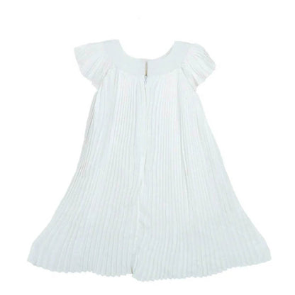 Newborn Bow Frock - White